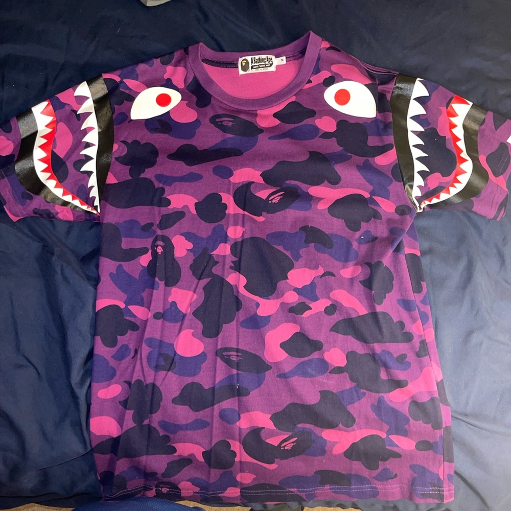 Bape shark shirt
